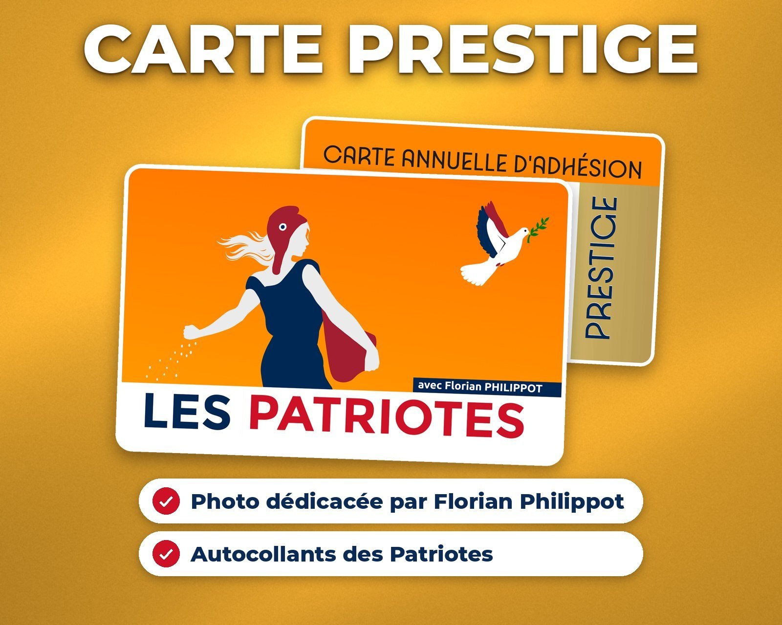 Carte d'adhérent Prestige